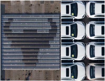 تشکیل بزرگ ترین طرح موزاییکی خودرویی جهان توسط جیلی
