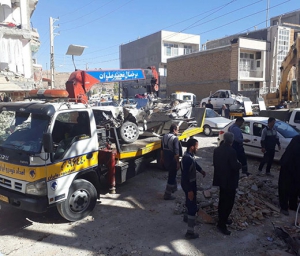 حضور ویژه امدادخودرو ایران در مناطق زلزله زده