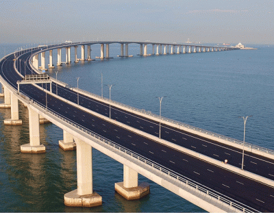 تأمین ایمنی تردد روی طویل ترین پل دریایی جهان با «5G» و روبات