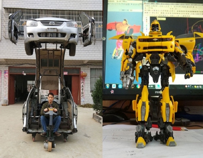 تبدیل خودروهای قدیمی به ربات های مبدل با خلاقیت چینی
