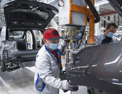 ازسرگیری تولیدات کارخانه های خودروسازی در اروپا
