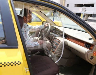 استفاده از کاور نایلونی برای تاکسی های شهری